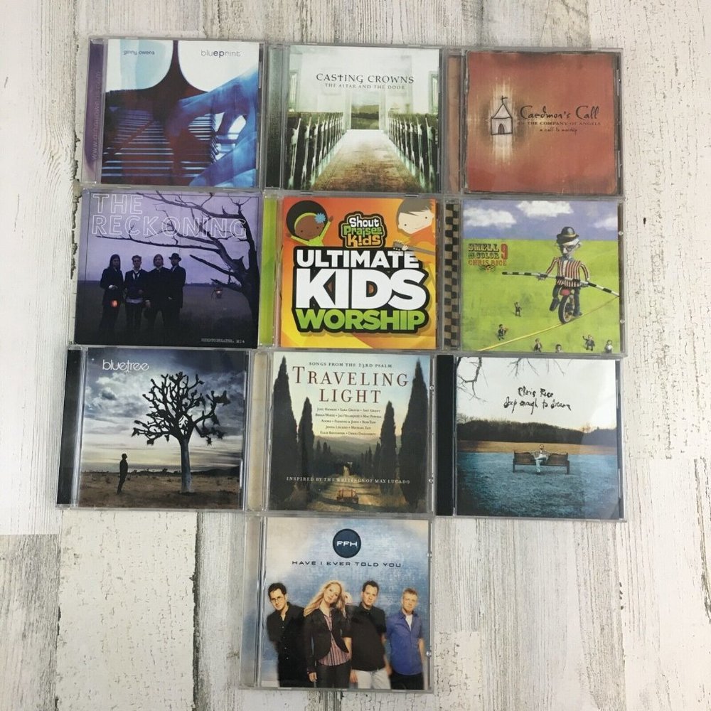 Lot 10 Contemporary Christian CCM CDs Chris Rice Casting Crowns Caedmon's Call